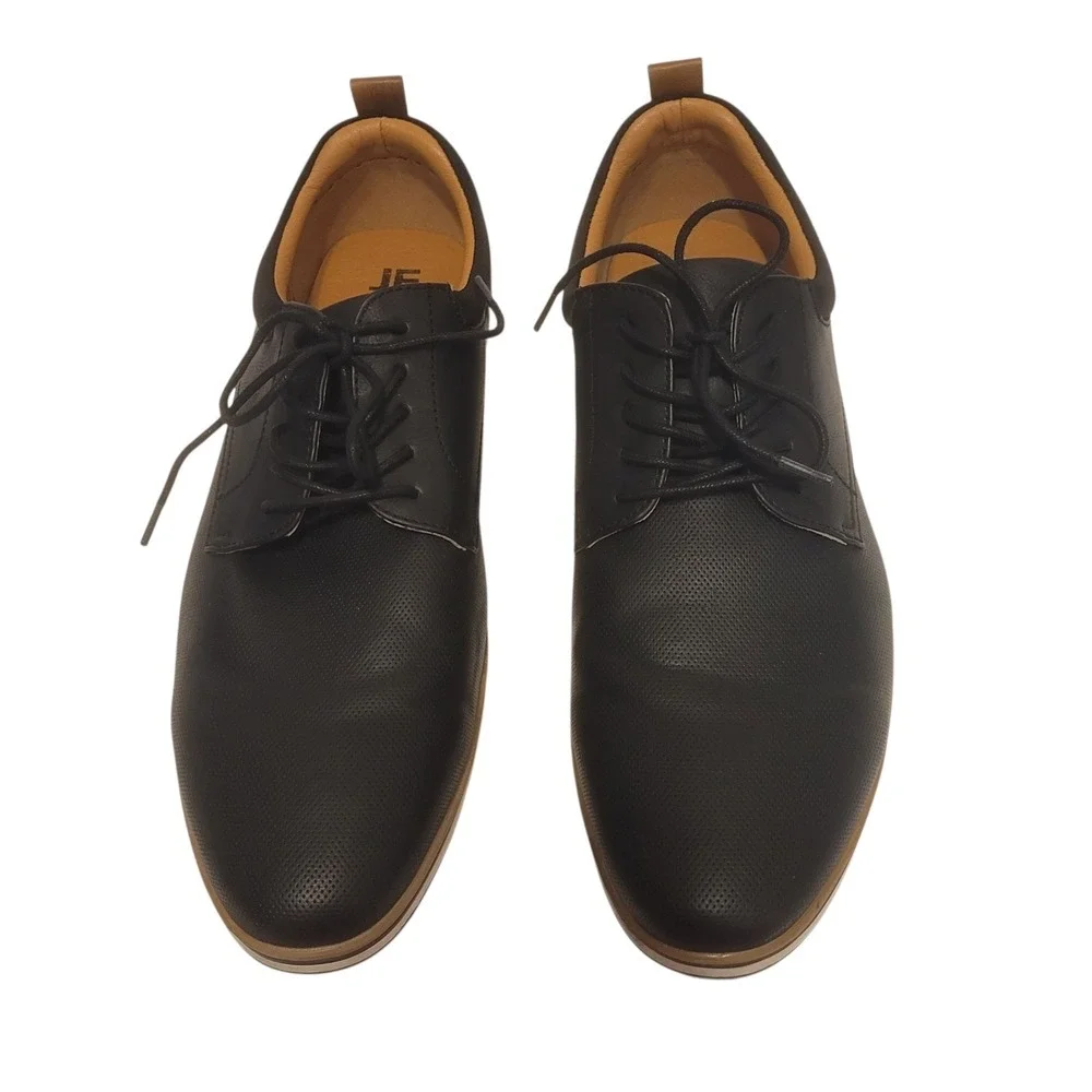 JF J.Ferrar Black and Tan Men's Derbys